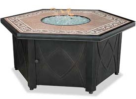 Gas Fire Pit with Ceramic Tile Top